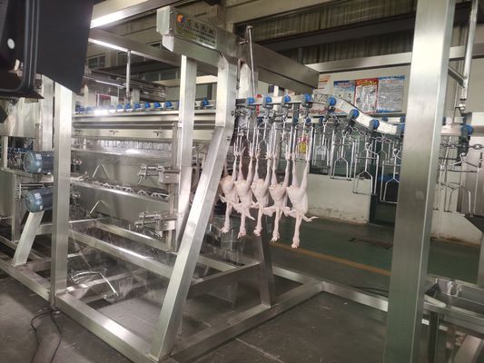 2000bph China Automatische Hühnerverarbeitungsanlage Neuer Schlachtgerät aus Stahl-Farm Geflügelschlachtlinie